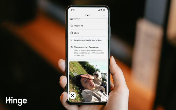 De nouvelles options sur l"application de rencontres Hinge font de la place à la non-monogamie