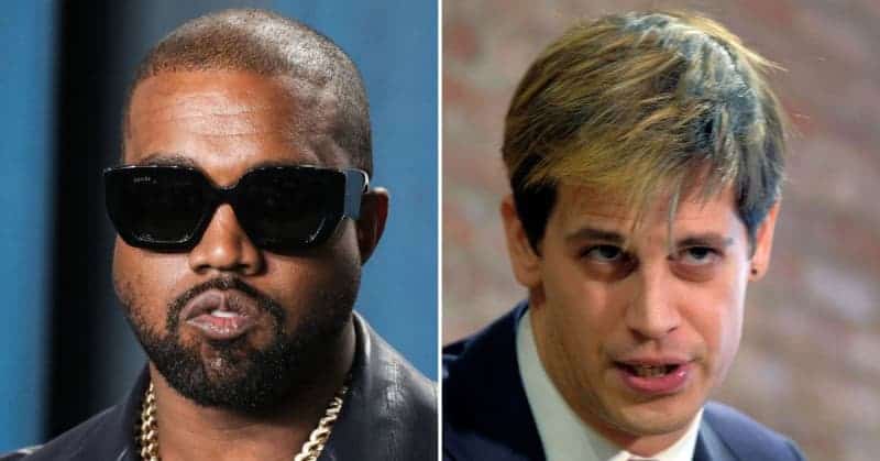Kanye West repéré avec Milo Yiannopoulos, commentateur politique de droite en disgrâce, et toujours avec Adidas 655881 origin 1
