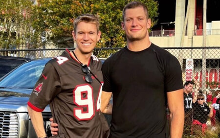 Le joueur de la NFL Carl Nassib confirme sa relation avec l'olympien Søren Dahl