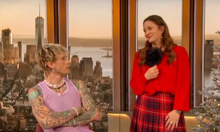 Drew Barrymore and Machine Gun Kelly on The Drew Barrymore Show