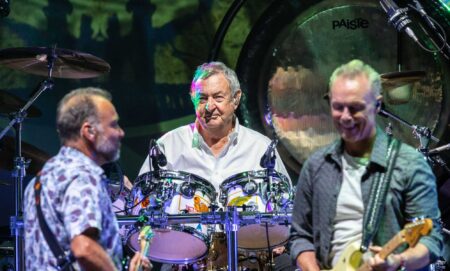 Pink Floyd perform