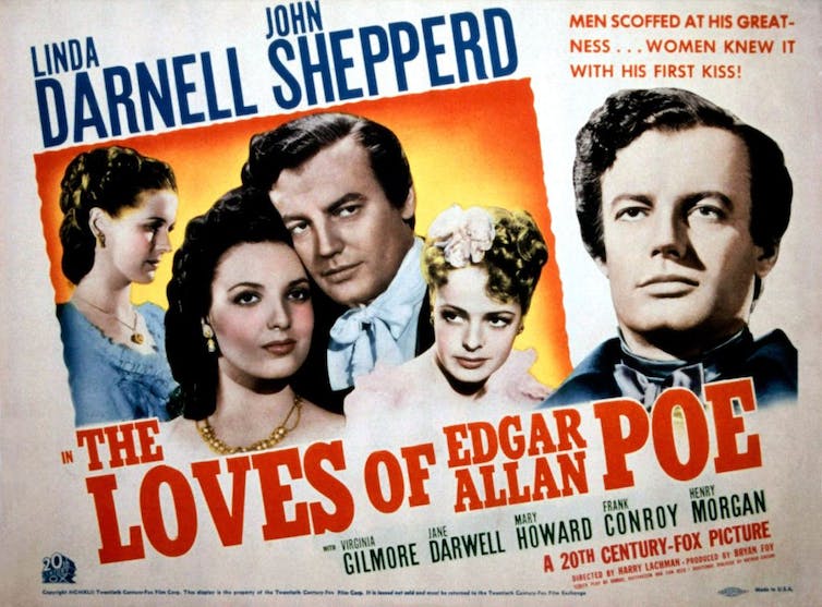 Affiche de film avec des portraits de divers acteurs.