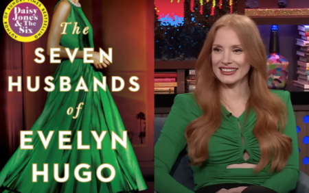 Jessica Chastain répond aux questions du casting des sept maris d'Evelyn Hugo