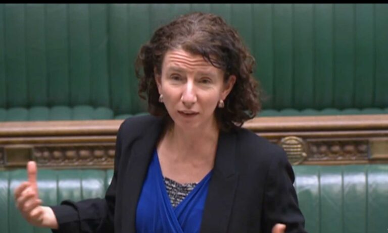 Anneliese Dodds in parliament