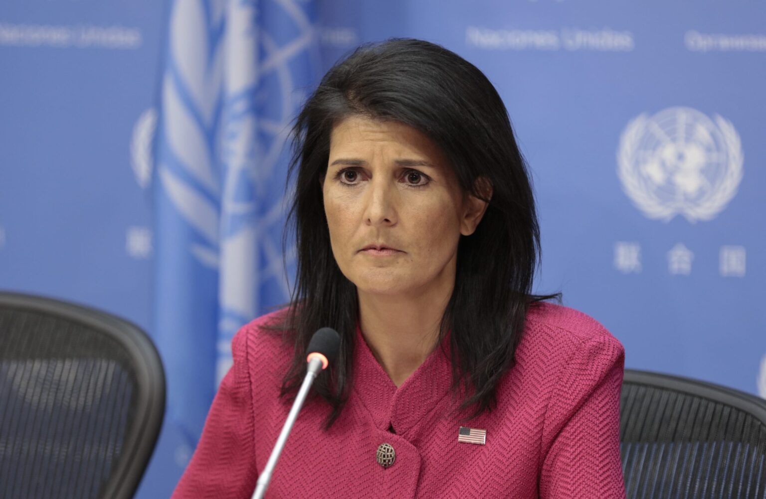 La républicaine anti-LGBTQ+ Nikki Haley entre dans la course présidentielle contre Donald Trump Nikki Haley, Donald Trump's former UN ambassador