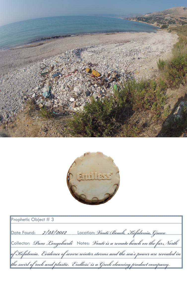Un bouchon de bouteille en plastique portant l'inscription 