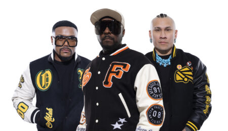 Black Eyed Peas in a promotional shot ahead of their headline performance at Brighton Pride 2023