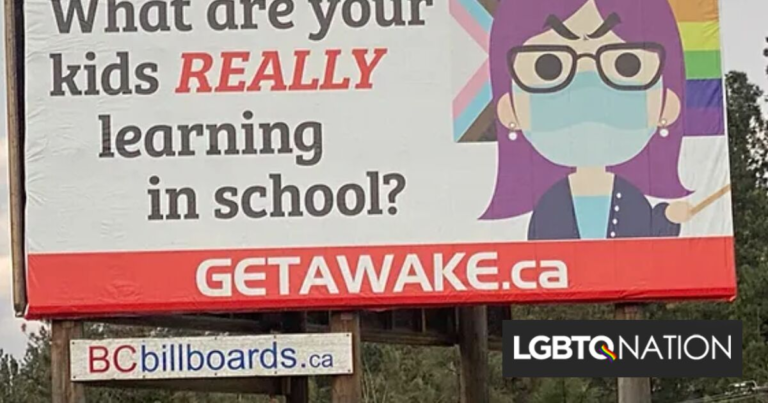 Le tollé suscité par le panneau d'affichage anti-LGBTQ+ au Canada le fait tomber