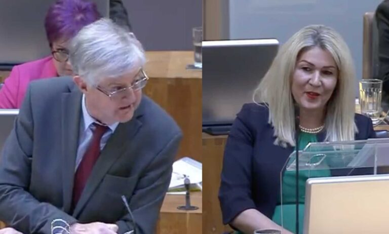 Mark Drakeford and Laura Anne