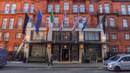 Google street view of Claridge's Hotel in London