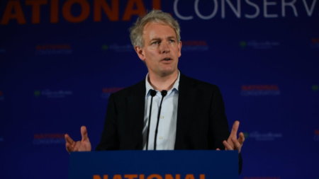 Conservative MP Danny Kruger at the National Conservatism conference