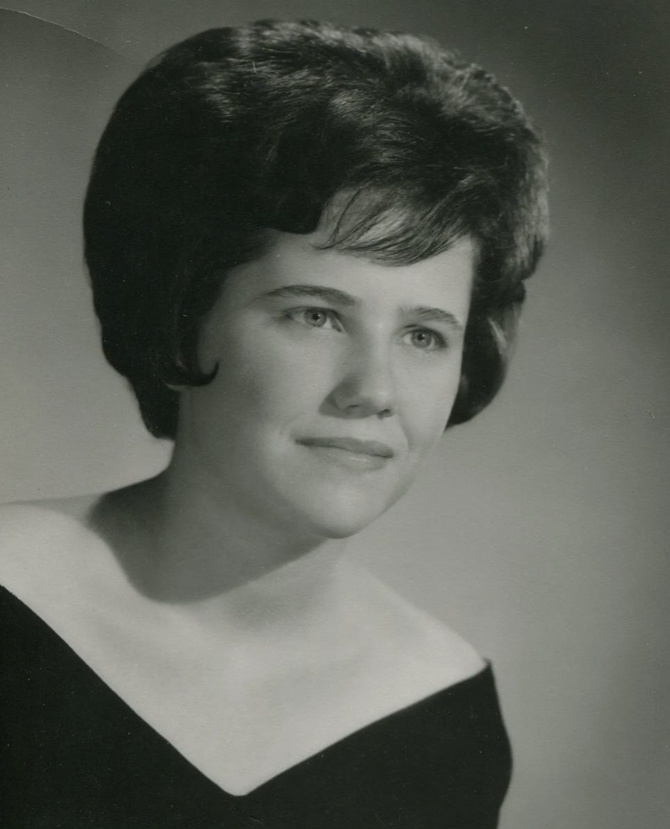 Ma mère à dix-huit ans.