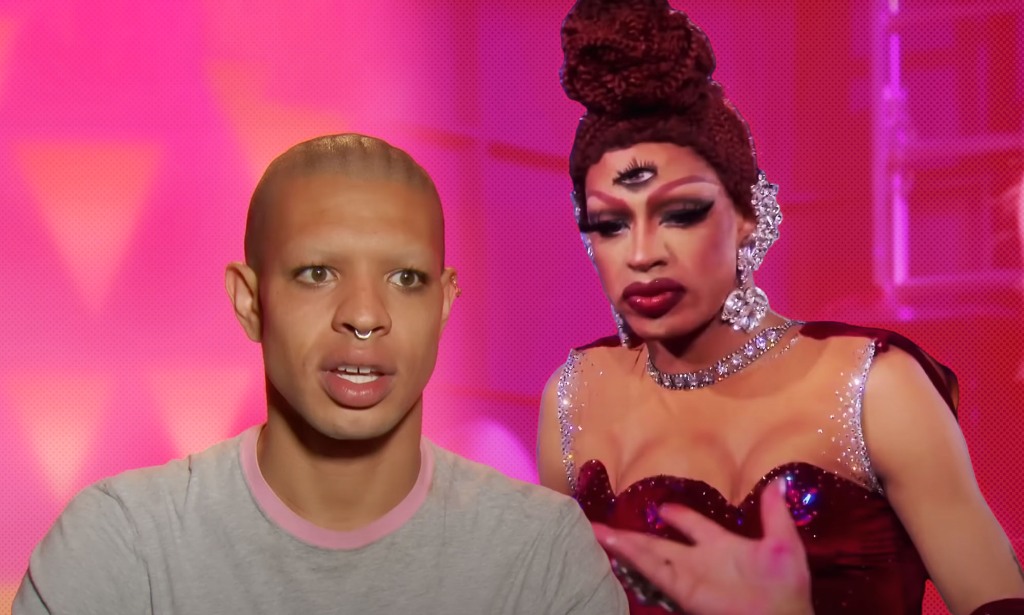 Yvie Oddly ne s'est pas retenue en venant chercher les producteurs de Drag Race.  (Réseau de télévision logo)