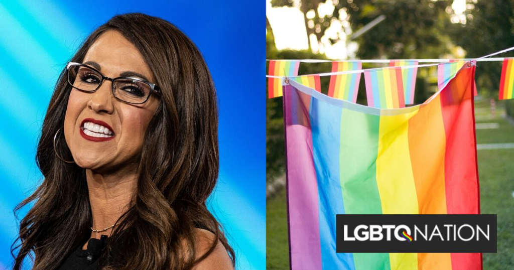 Lauren Boebert dit que le jour du drapeau n’est pas pour les drapeaux arc-en-ciel. Elle a tort. Lauren Boebert dit que le jour du drapeau n'est pas pour les drapeaux arc-en-ciel. Elle a tort.