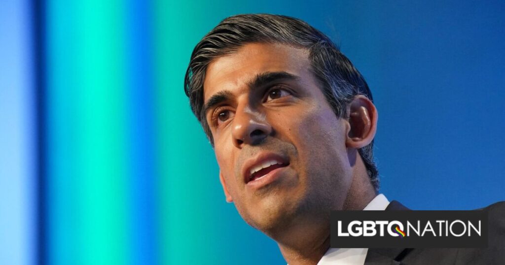 Le Premier ministre britannique Rishi Sunak filmé en train de se moquer des femmes trans Le Premier ministre britannique Rishi Sunak filmé en train de se moquer des femmes trans