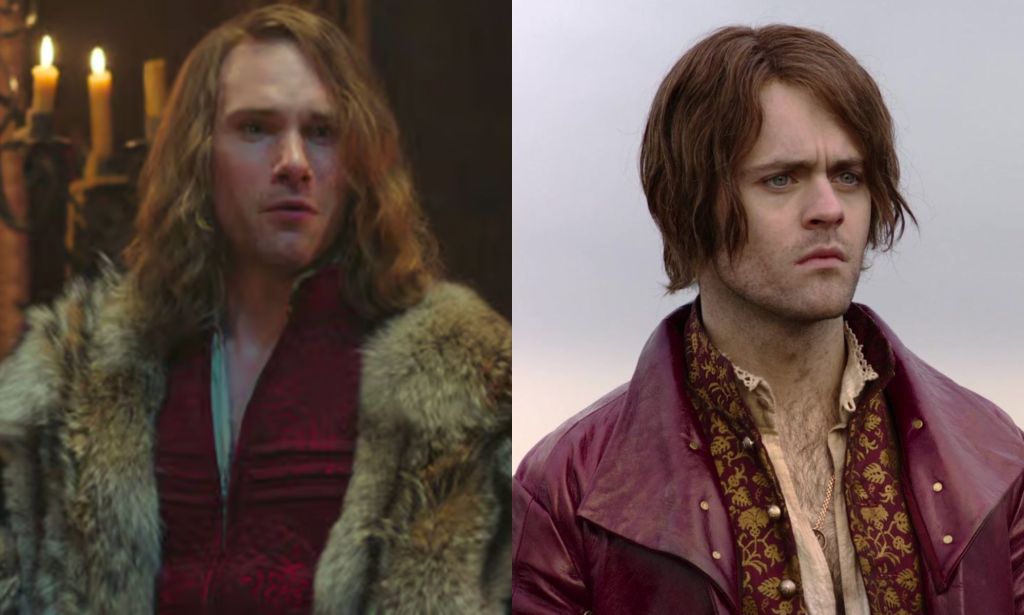 Hugh Skinner et Joey Batey dans le rôle du prince Radovid et Jaskier dans The Witcher.