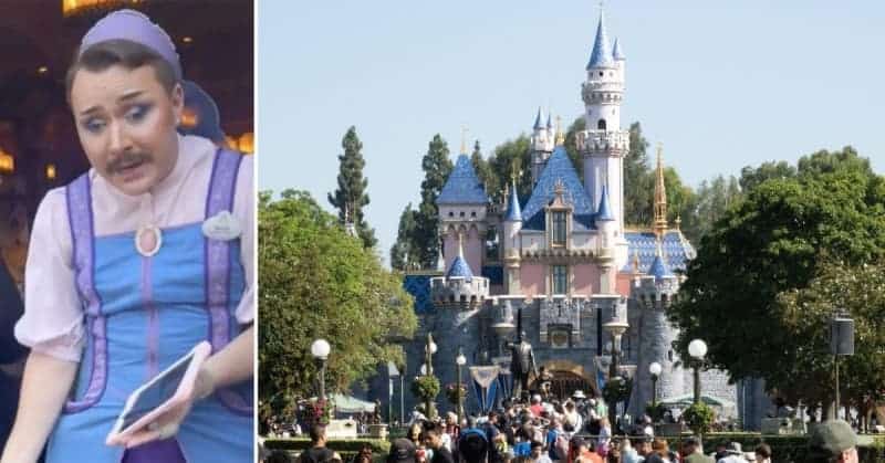 « C’est dégoûtant et faux »: Disney fustigé par les critiques conservateurs après qu’un employé masculin de Disneyland ait revêtu sa robe et son maquillage 680378 origin 1