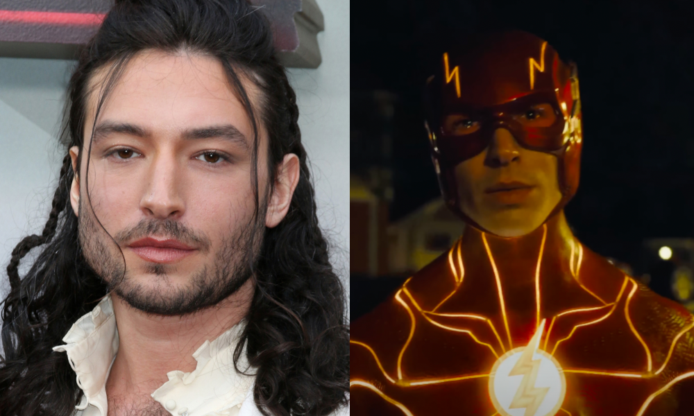 Ezra Miller brise leur silence et assiste à la première de « The Flash » Ezra Miller brise leur silence et assiste à la première de "The Flash"