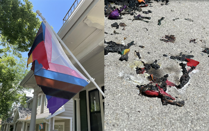 La police de Salt Lake City enquête sur une série d'incendies de drapeaux Pride