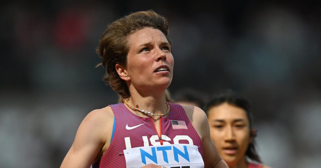 Nikki Hiltz se concentre sur les Jeux olympiques après avoir ouvert une nouvelle voie aux Championnats du monde Nikki Hiltz se concentre sur les Jeux olympiques après avoir ouvert une nouvelle voie aux Championnats du monde