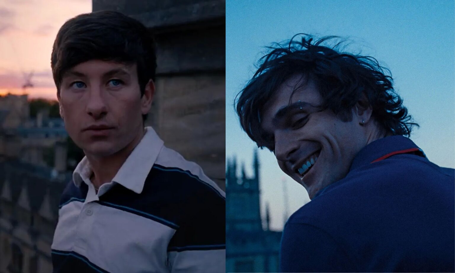 Barry Keoghan et Jacob Elordi affrontent de sombres désirs dans la première bande-annonce du thriller queer Saltburn Stills from the new trailer of Saltburn.