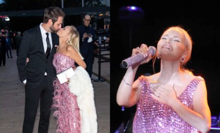 Kristin Chenoweth ties the knot with partner Josh Bryant.