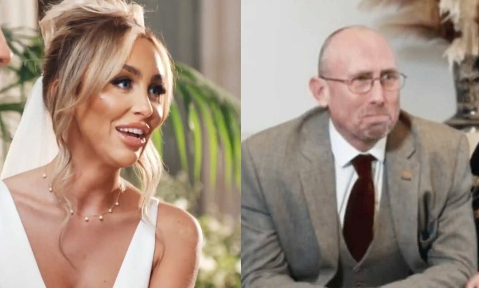 Les fans de Married At First Sight UK émus aux larmes par le soutien de la famille d’Ella Married At First sight Ella and her dad Chris.