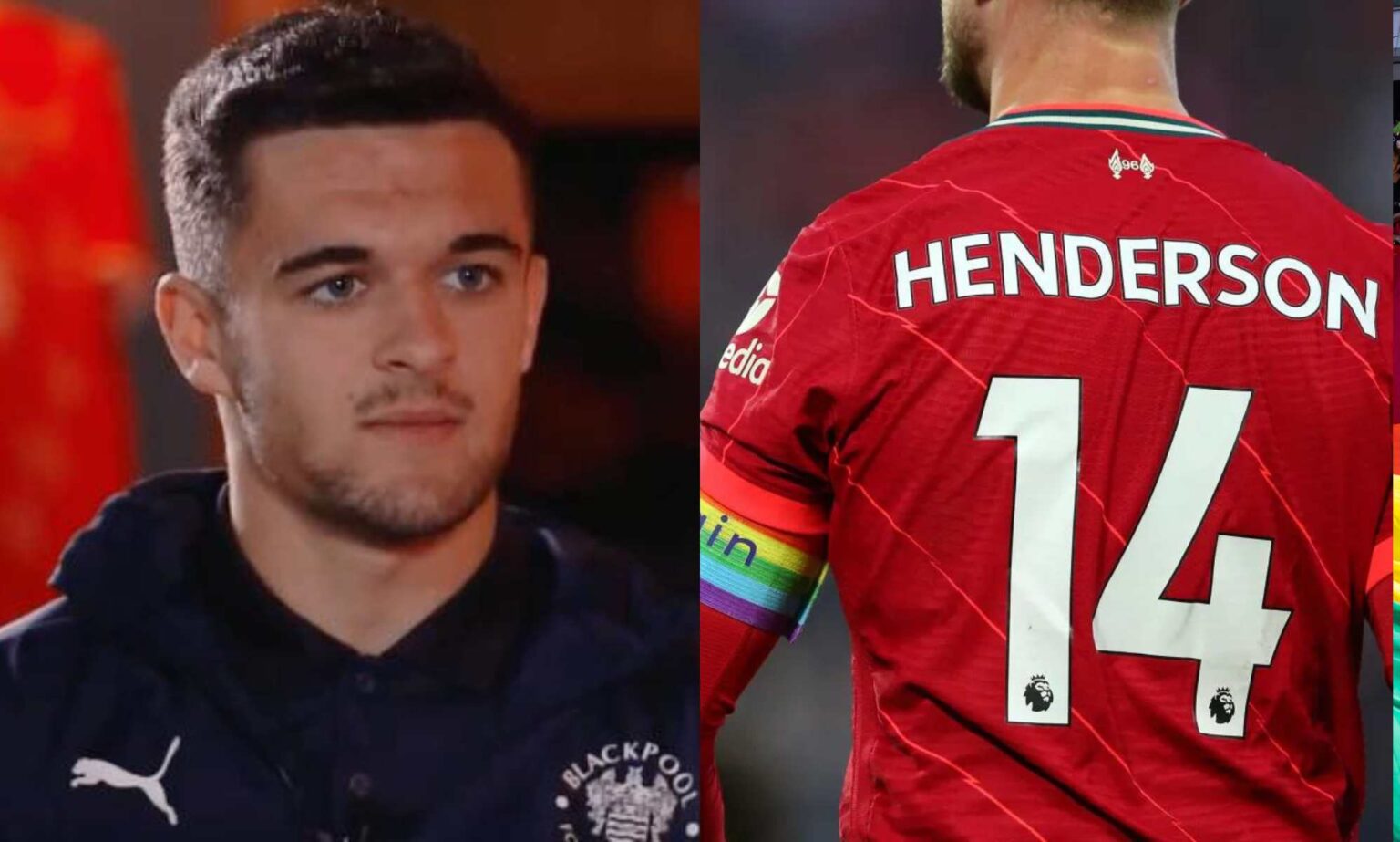 L’Arabie Saoudite de Jordan Henderson donne une « gifle » au footballeur Jake Daniels Jake Daniels and Jordan Henderson