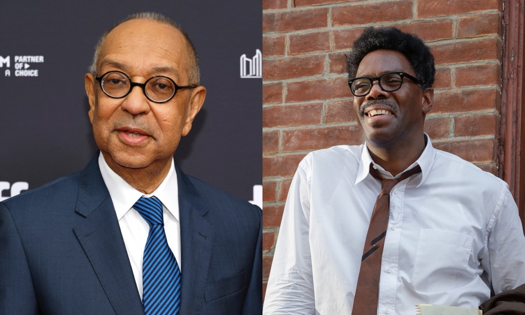 Le réalisateur George C. Wolfe (à gauche) et Colman Domingo dans le rôle de Bayard Rustin (à droite).