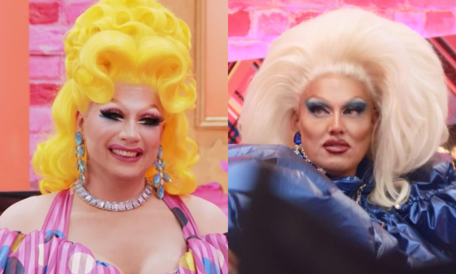 Le vainqueur de Drag Race UK explique pourquoi un double couronnement n’aurait jamais lieu Drag Race UK season five queens Ginger Johnson (left) and Michael Marouli (right).
