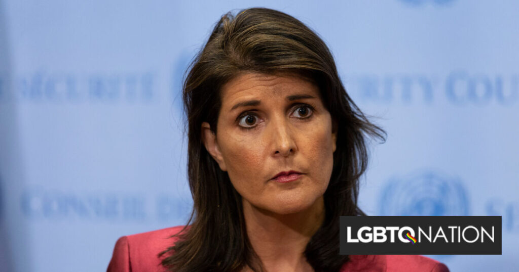Nikki Haley promet qu’elle « se battra toujours » contre les enfants trans qui font du sport Nikki Haley promet qu'elle « se battra toujours » contre les enfants trans qui font du sport