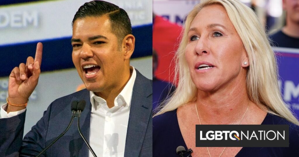 Marjorie Taylor Greene sort en trombe de la salle alors qu’un membre du Congrès gay dénonce un comportement « insensé » Marjorie Taylor Greene sort en trombe de la salle alors qu'un membre du Congrès gay dénonce un comportement « insensé »