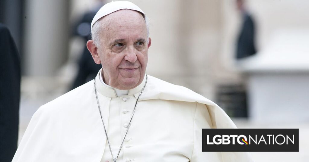Le pape François dénonce l’hypocrisie des critiques des bénédictions LGBTQ+ Le pape François dénonce l'hypocrisie des critiques des bénédictions LGBTQ+