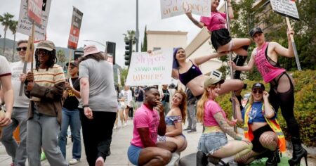 Les manifestants se sont rassemblés à Washington.  (Getty)