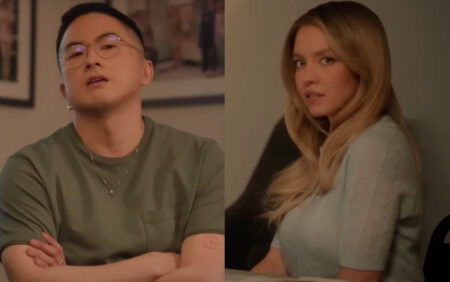 "Je pleure" : les fans réagissent au sketch de SNL de Sydney Sweeney écrasant le "full hétéro" Bowen Yang