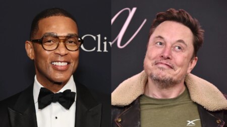 Composite image of journalist Don Lemon and owner of Twitter/X Elon Musk