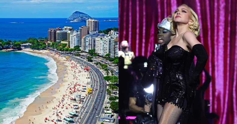 Madonna terminera sa tournée Celebration avec un concert gratuit de « beach party » sur la plage de Copacabana, au Brésil Madonna devrait se produire sur la plage emblématique. (Getty)