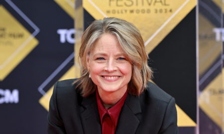 Jodie Foster is honored with Hand and Footprint Ceremony at TCL Chinese Theatre in Hollywood, California.