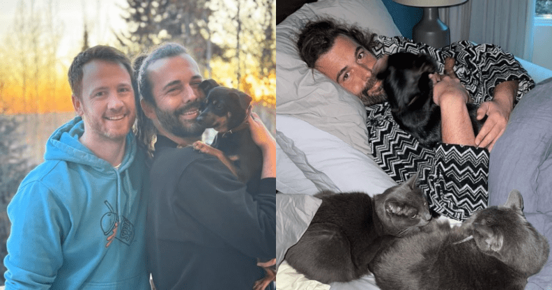 Jonathan Van Ness partage une ode saine à leurs animaux de compagnie pour « m'avoir appris à m'aimer » La star est parent de trois chiens et cinq chats. (@jvn/Instagram)