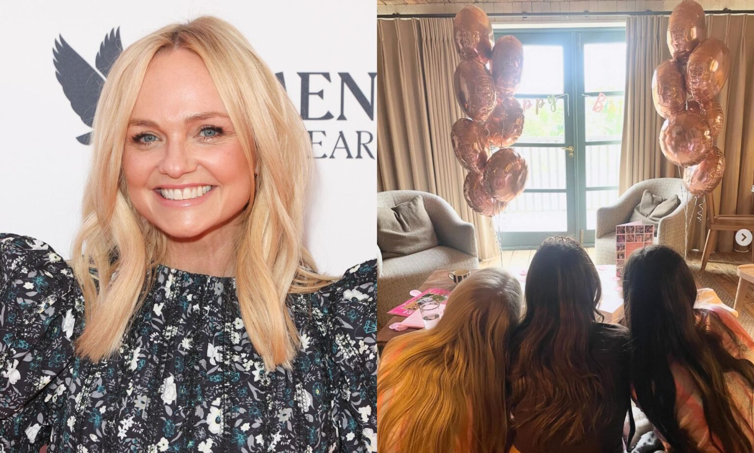 La Spice Girl Emma Bunton rend un doux hommage à sa plus jeune enfant, Tate : « C'est mon bébé » Emma Bunton (left) and a photo shared on Emma bunton's instagram account to mark her child tate's birthday.