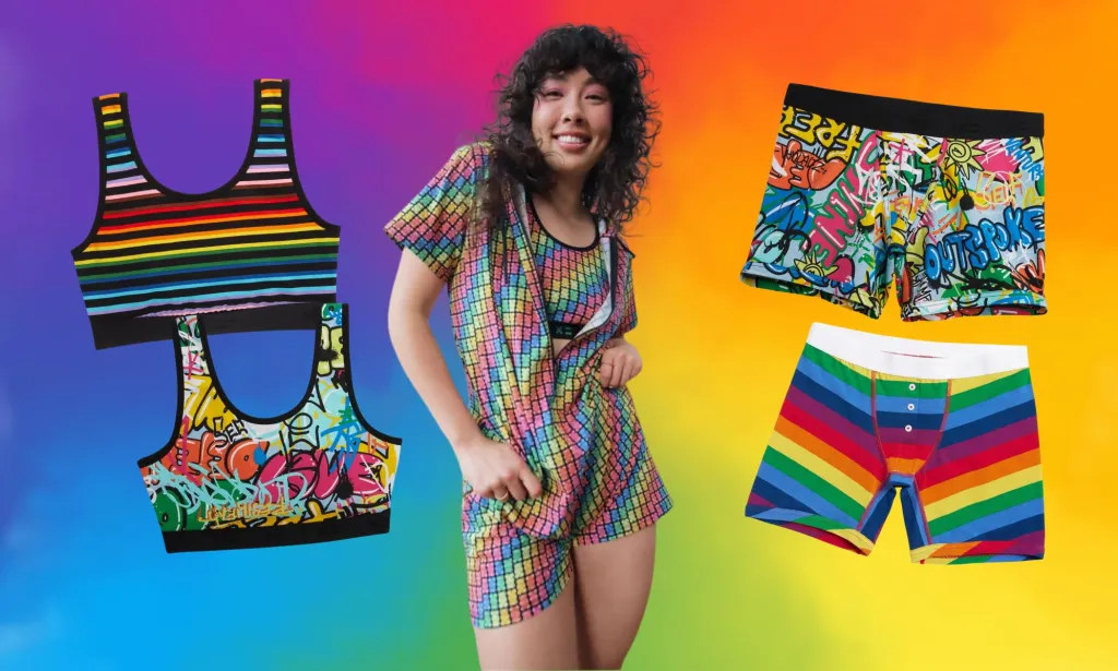 TomboyX a publié une nouvelle collection pour célébrer le mois de la fierté.  (tomboyx.com)