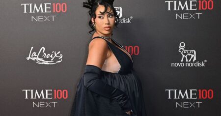 La chanteuse a parlé de sa silhouette post-partum.  (Getty)