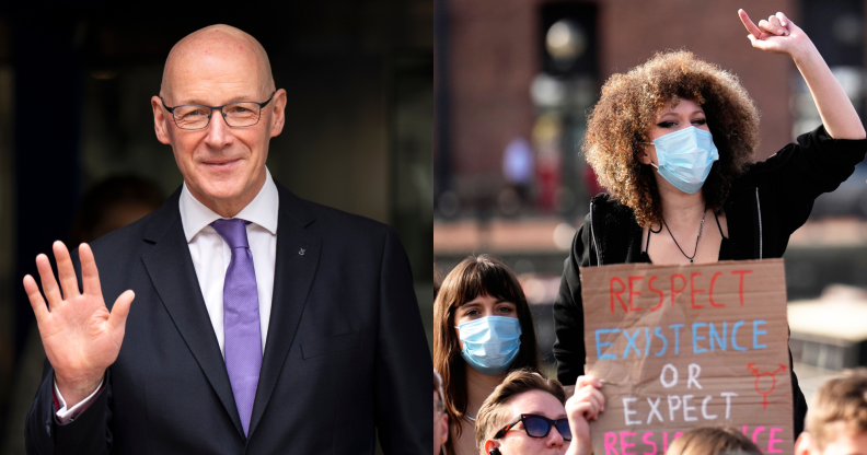 Les fanatiques sont furieux après que le nouveau Premier ministre écossais John Swinney ait affirmé que les femmes trans sont des femmes Il a fait ces remarques lors d'une interview à la radio. (Getty)
