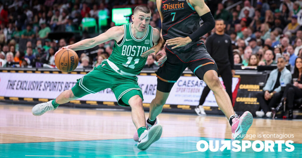 Pourquoi c'est cool que Peyton Pritchard des Boston Celtics porte des chaussures Sabrina Ionescu Pourquoi c'est cool que Peyton Pritchard des Boston Celtics porte des chaussures Sabrina Ionescu