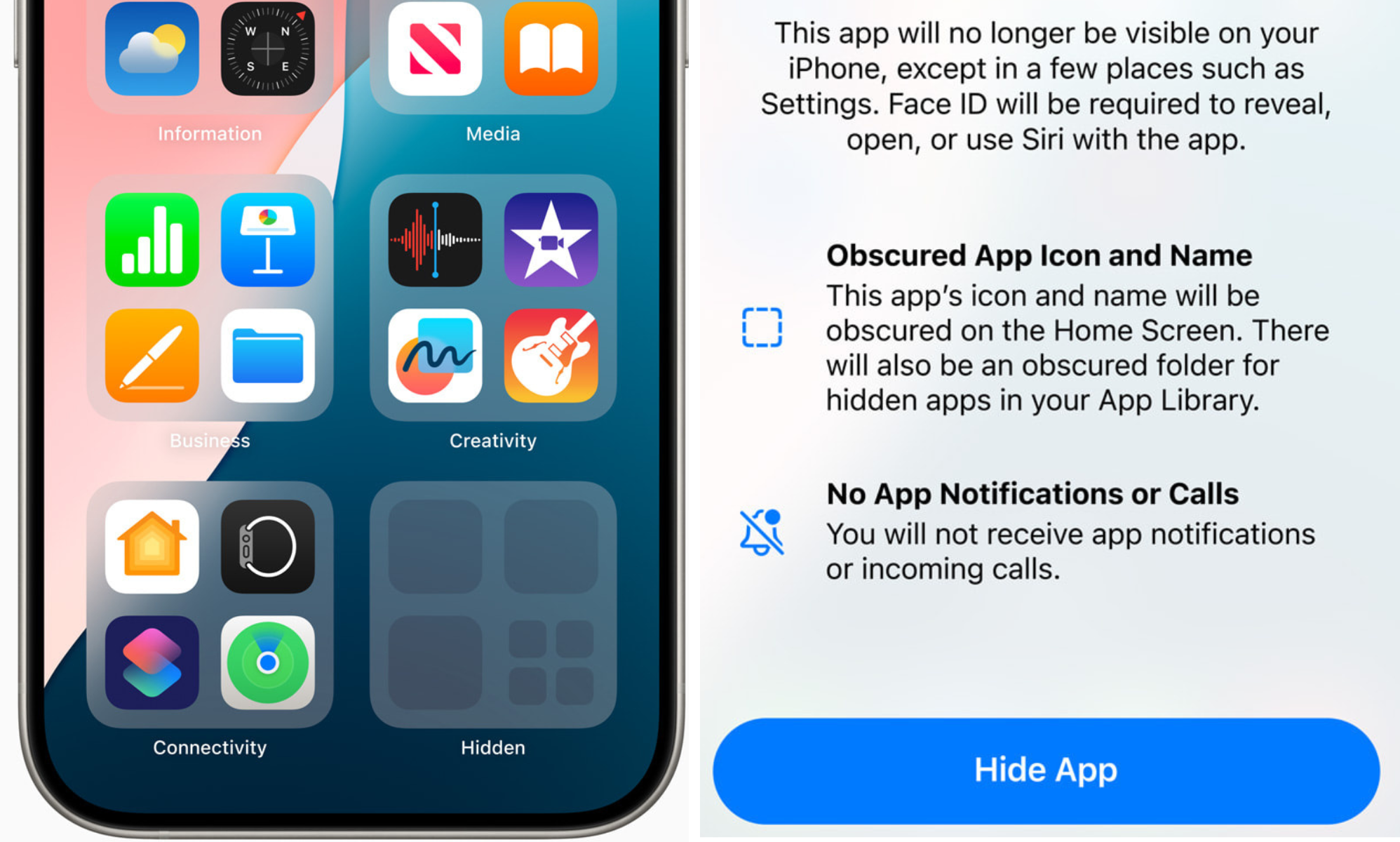 Apple iOS 18 va introduire des applications cachées, et tout le monde