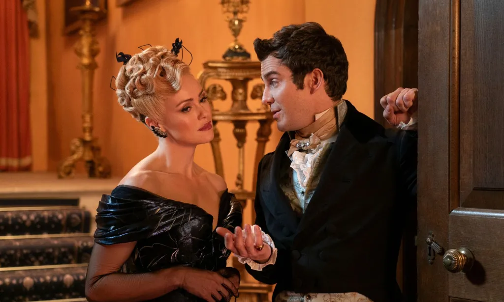 Lady Tilley Arnold (Hannah New) et Benedict Bridgerton (Luke Thompson).