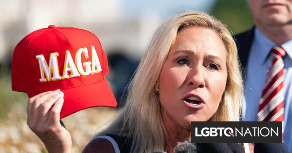 Marjorie Taylor Greene supplie les électeurs d’élire des républicains « horribles et merdiques » Marjorie Taylor Greene supplie les électeurs d’élire des républicains « horribles et merdiques »