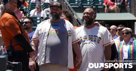 L'amour gagne à San Francisco alors que les Giants organisent la cérémonie de renouvellement des vœux du Pride Day pour les couples LGBTQ