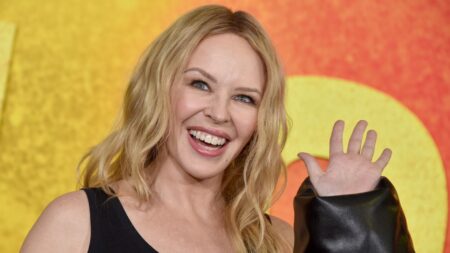 Kylie Minogue attends the Los Angeles Premiere Of Paramount Pictures