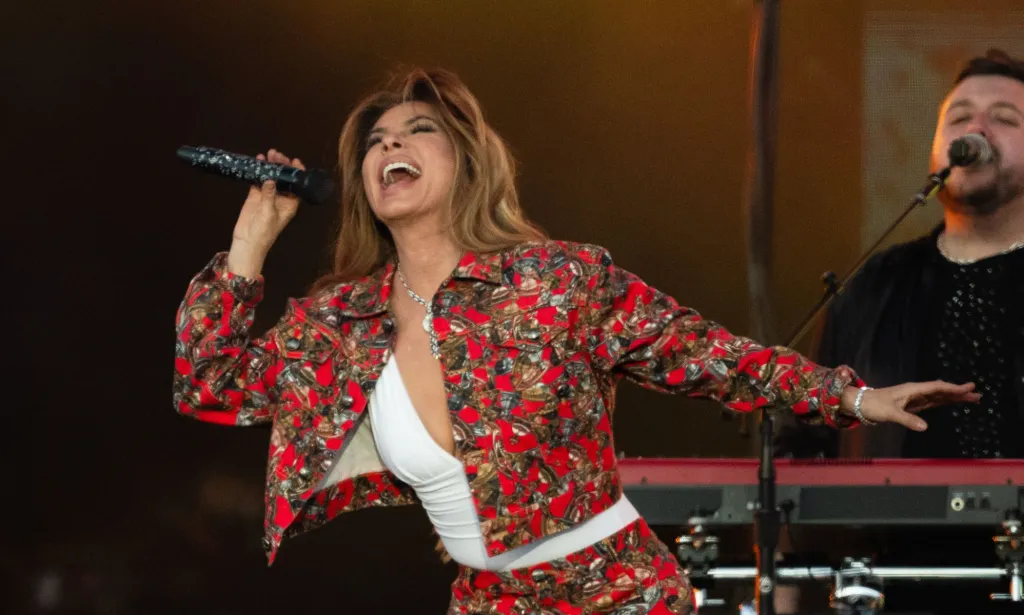 Shania Twain se produit au BST Hyde Park